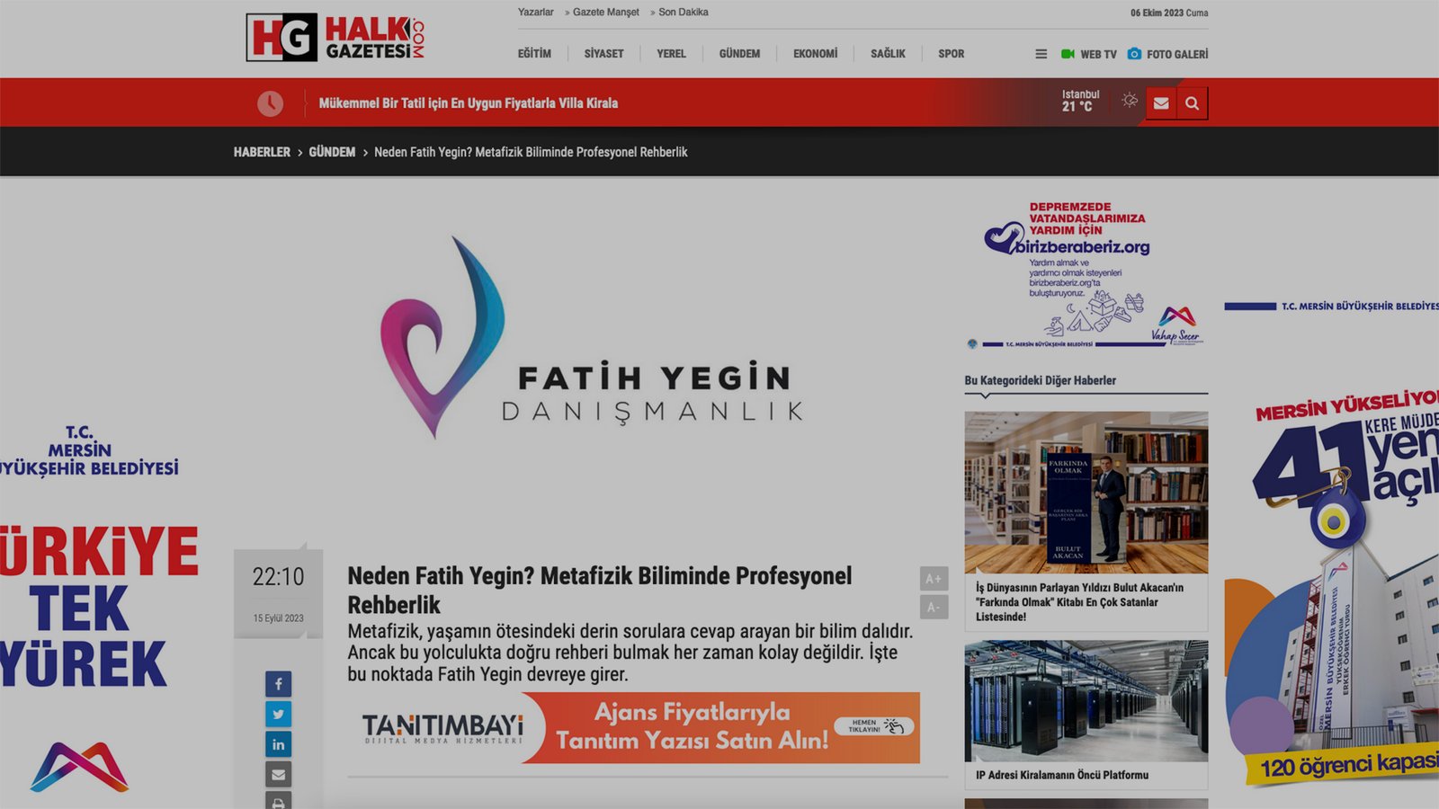 Neden Fatih Yegin? Metafizik Biliminde Profesyonel Rehberlik